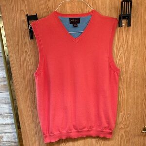 Elegant V-Neck Coral Sweater Vest